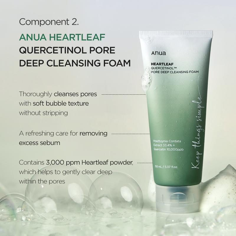 Anua Heartleaf Quercetinol Pore Deep Cleansing Foam 150ml - Image 2
