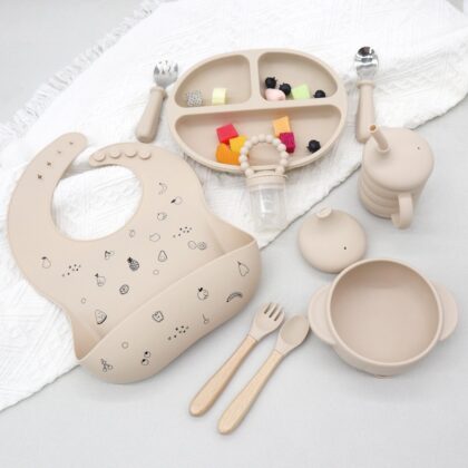 Baby Feeding Set (Printed)- Safe, Easy & Everyday Mealtime Essential for Babies in Qatar