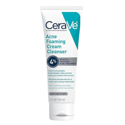CeraVe Acne Foaming Cream Cleanser 4% Benzoyl Peroxide 150ml (USA)
