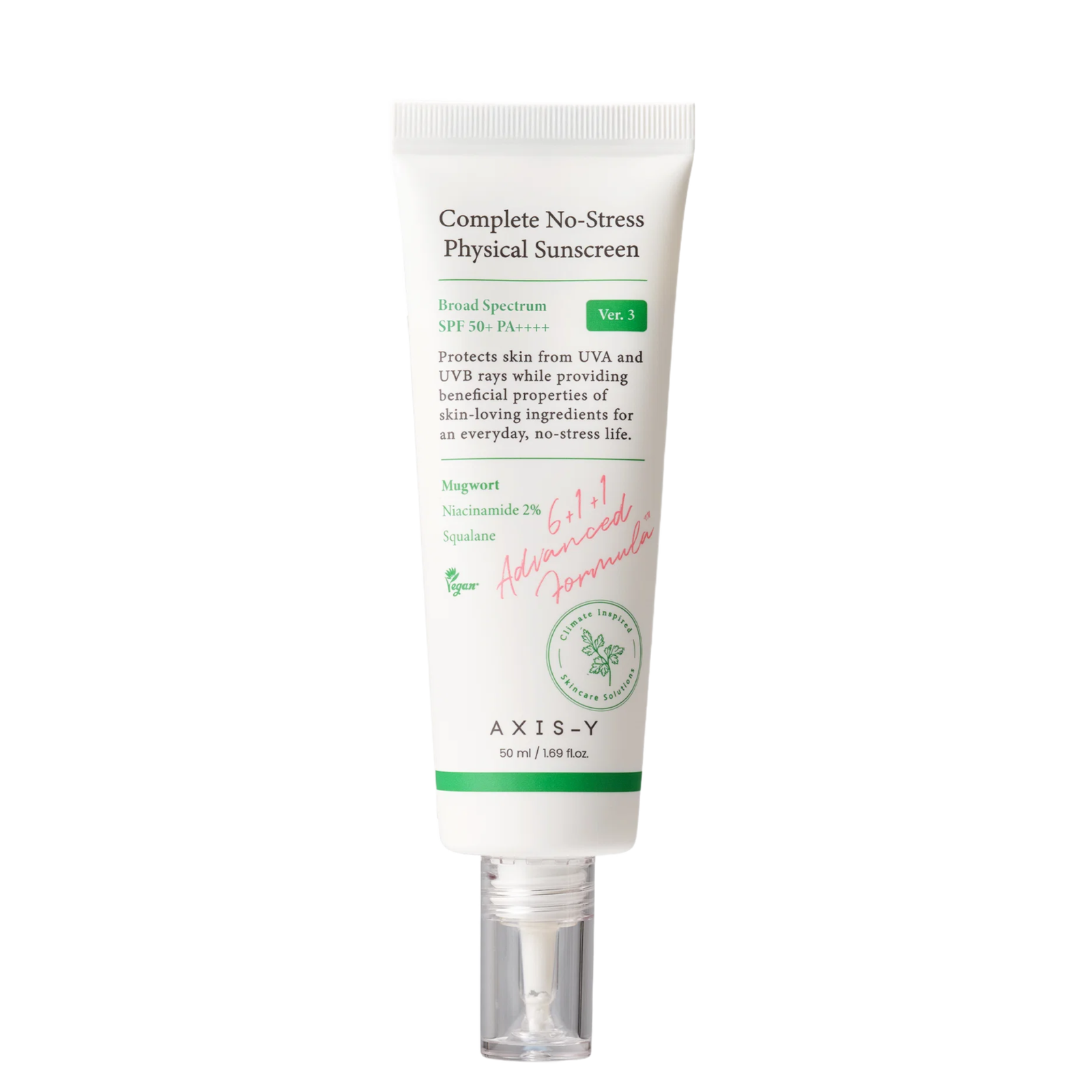 Axis-Y Complete No-Stress Physical Sunscreen SPF 50+ PA++++