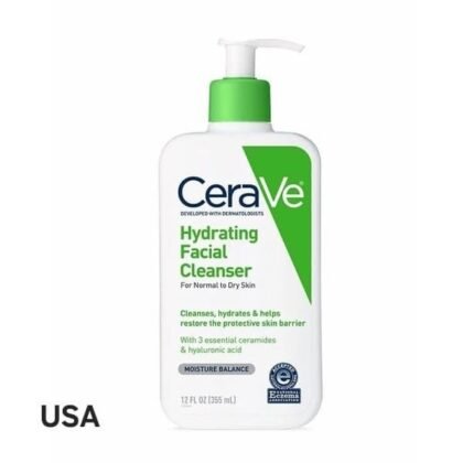 CeraVe Hydrating Facial Cleanser (12oz / 355ml), USA