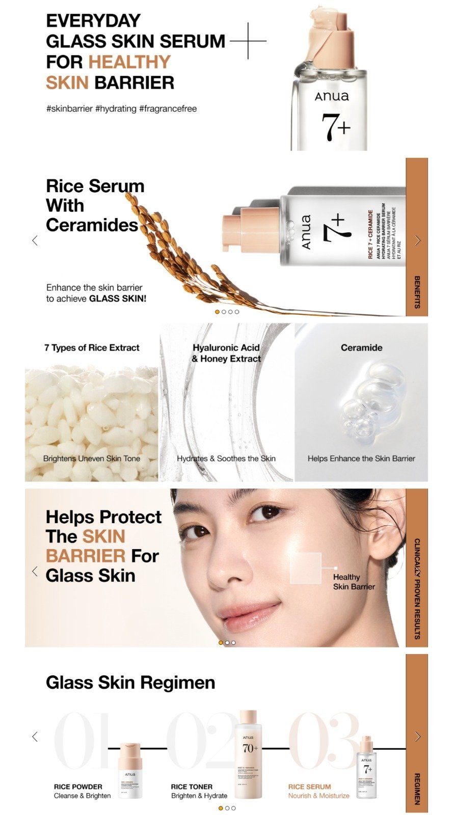 Anua Rice 7+ Hydrating Barrier Serum 50ml - Image 2