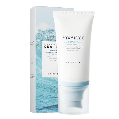 Skin1004 Centella Sun Serum SPF 50+ lightweight centella sunscreen for dry skin in Qatar