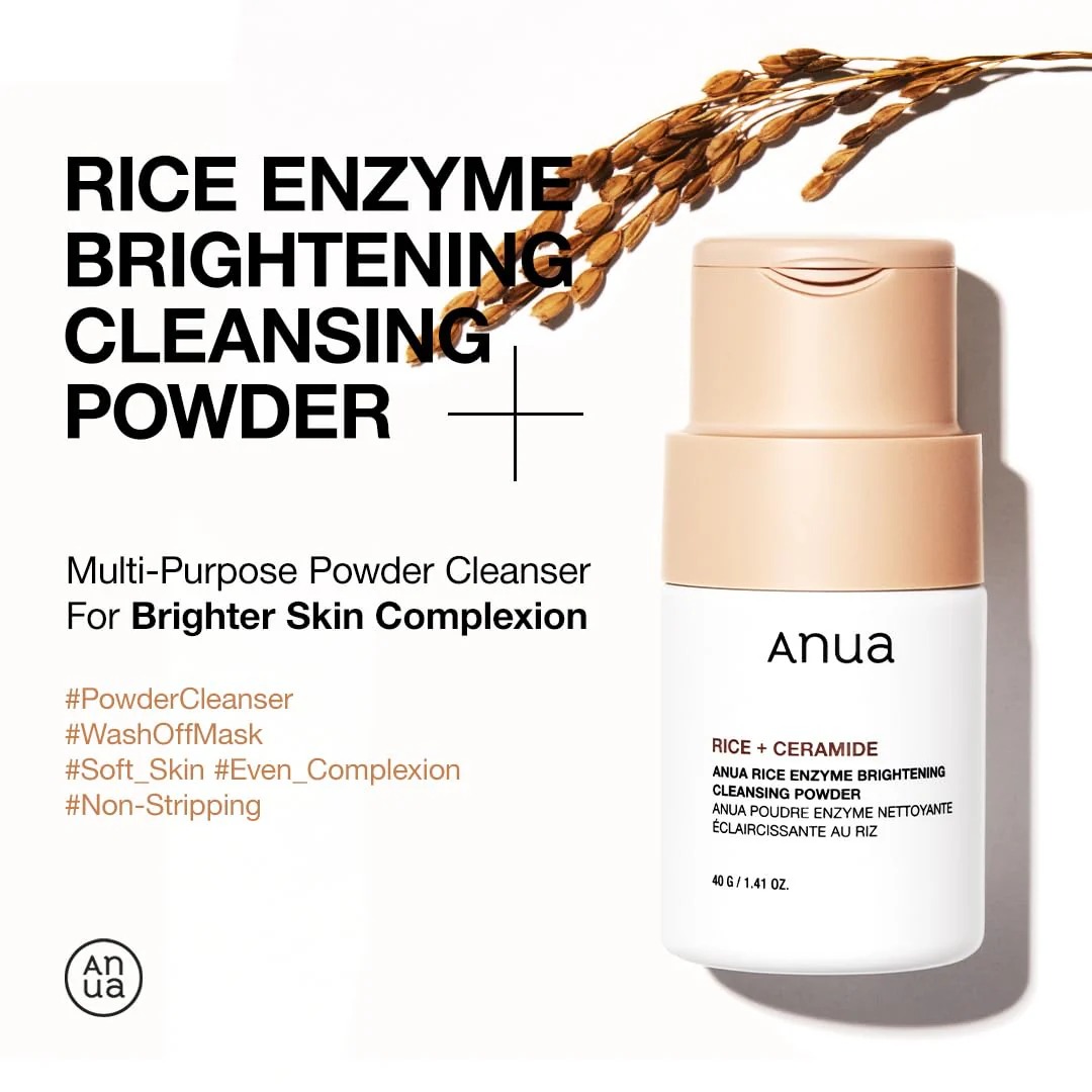 Anua Rice + Ceramide Brightening Cleansing Powder - Image 3