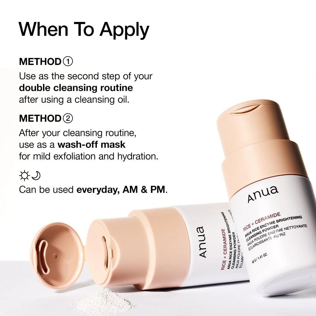 Anua Rice + Ceramide Brightening Cleansing Powder - Image 2