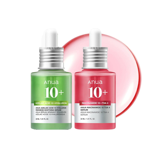 Anua 10+ Serums Set – Azelaic Acid + Hyaluron & Niacinamide + TXA | K-Beauty Skincare in Qatar
