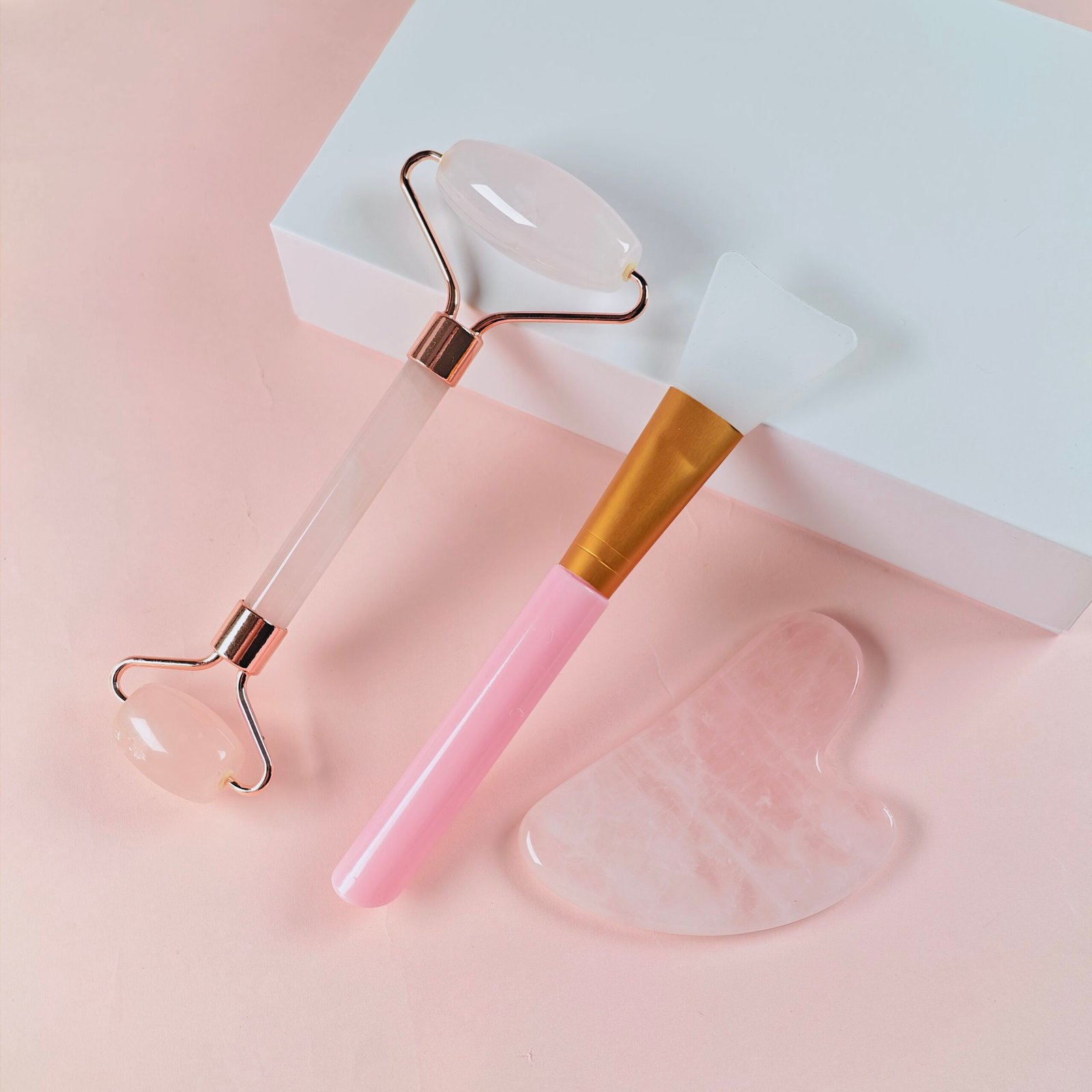 Gua Sha, Jade Roller & Brush Set β Glow Naturally - Image 4