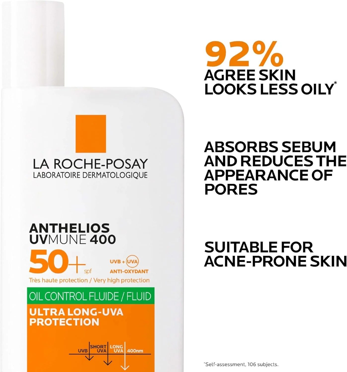La Roche-Posay Anthelios UVMune 400 Oil Control Fluid SPF50+ - Image 2