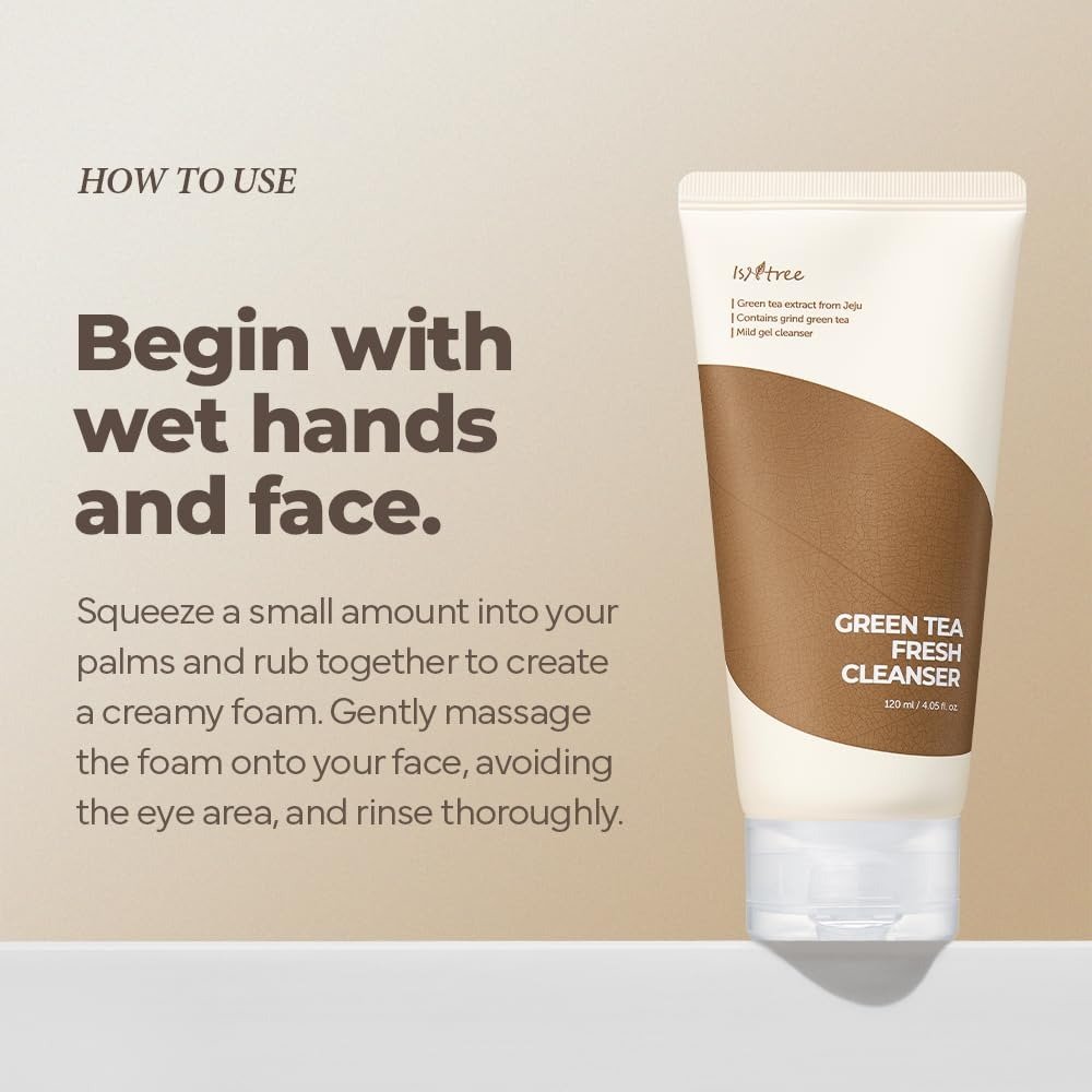 Isntree Green Tea Fresh Cleanser – 120 ml - Image 3