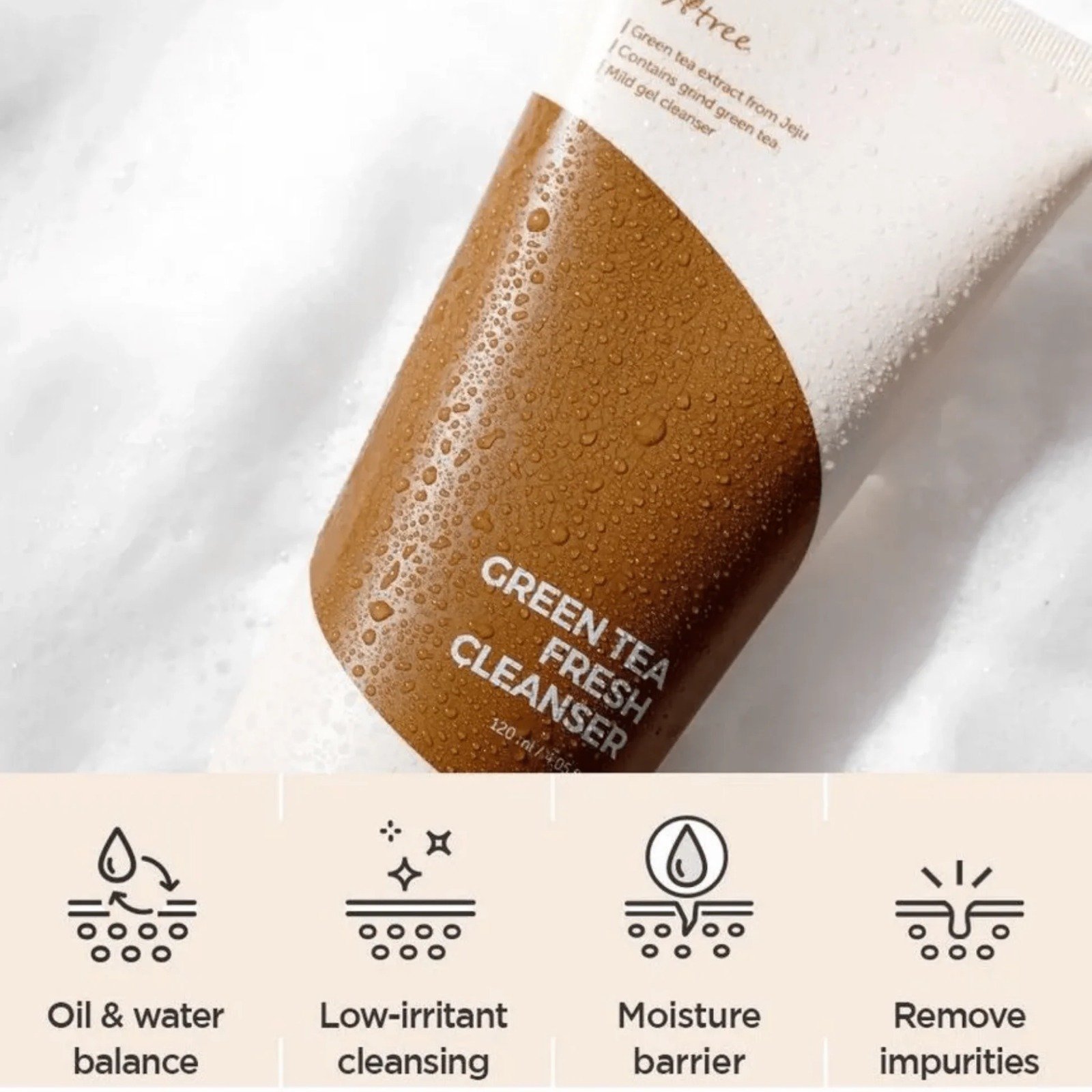 Isntree Green Tea Fresh Cleanser – 120 ml - Image 4