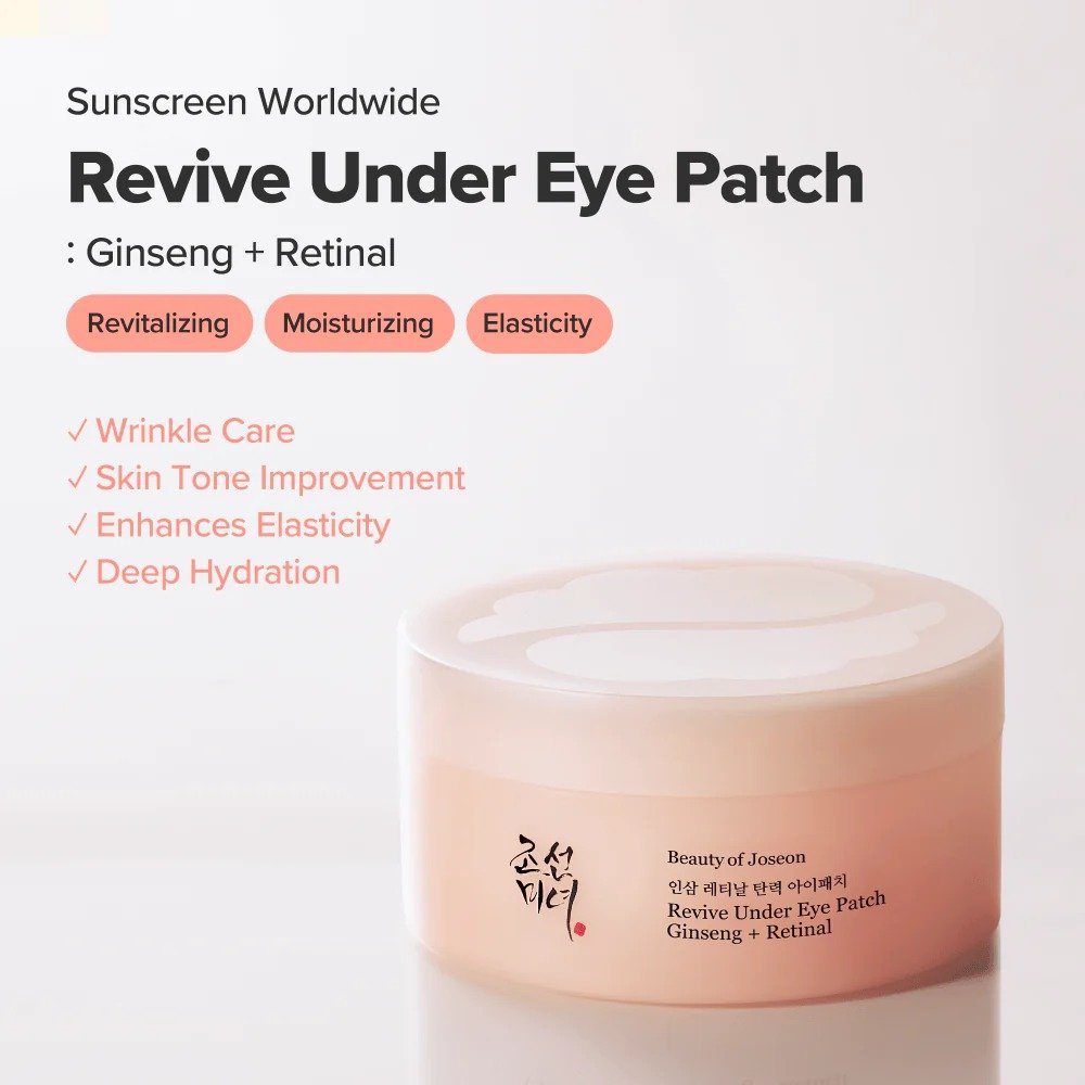Beauty of Joseon Revive Under Eye Patch (Ginseng + Retinal) – 60 patches - Image 2