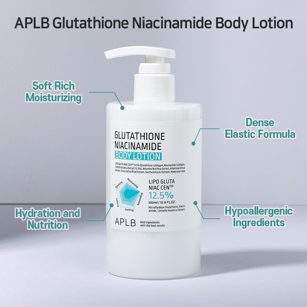 APLB Glutathione Niacinamide Body Lotion 300ml - Image 4