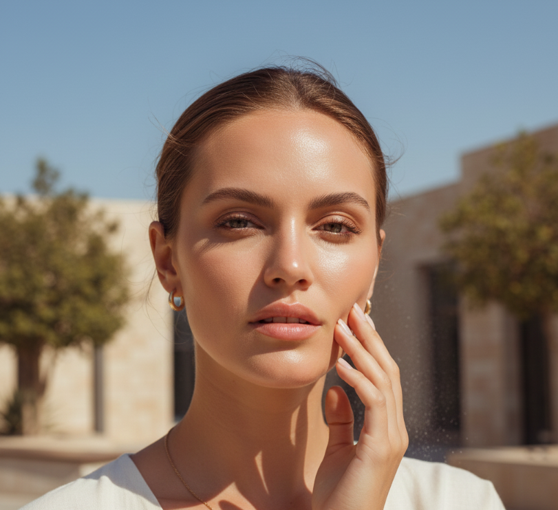 Lightweight skincare products suitable for hot weather and summer routines