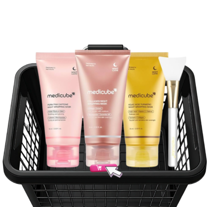 Medicube Night Wrapping Mask Trio – Glow, Firm & Brighten Overnight (3 Masks Set)