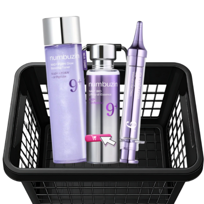 Numbuzin No. 9 Eye Cream, Essence & Toner Combo-Brightening , Anti-Aging Eye & Face Skincare Set