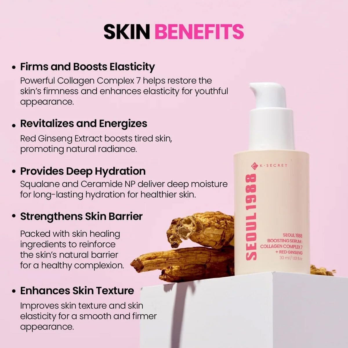 Seoul 1988 Boosting Serum: Collagen Complex 7 + Red Ginseng - Image 4