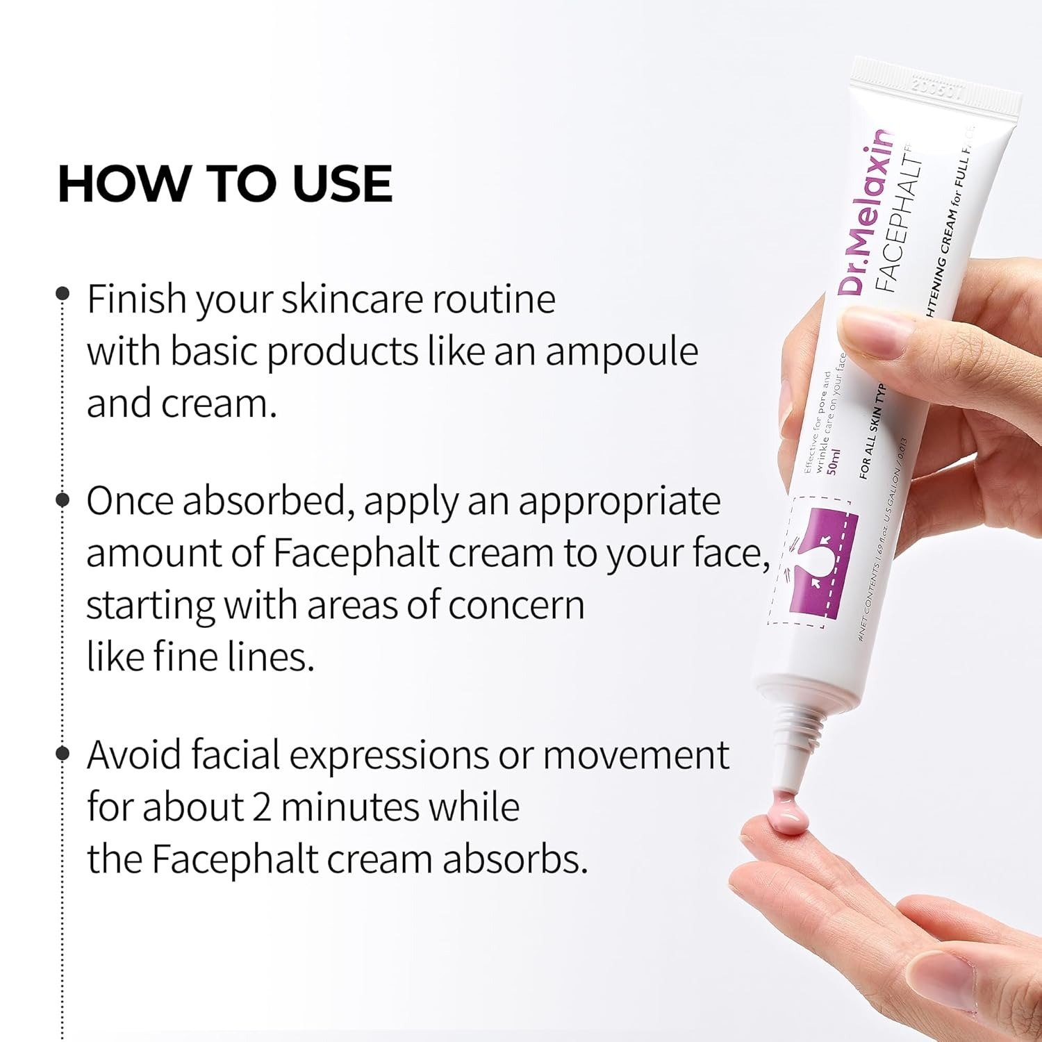 Dr. Melaxin Facephalt Tightening Cream (50ml) - Image 3