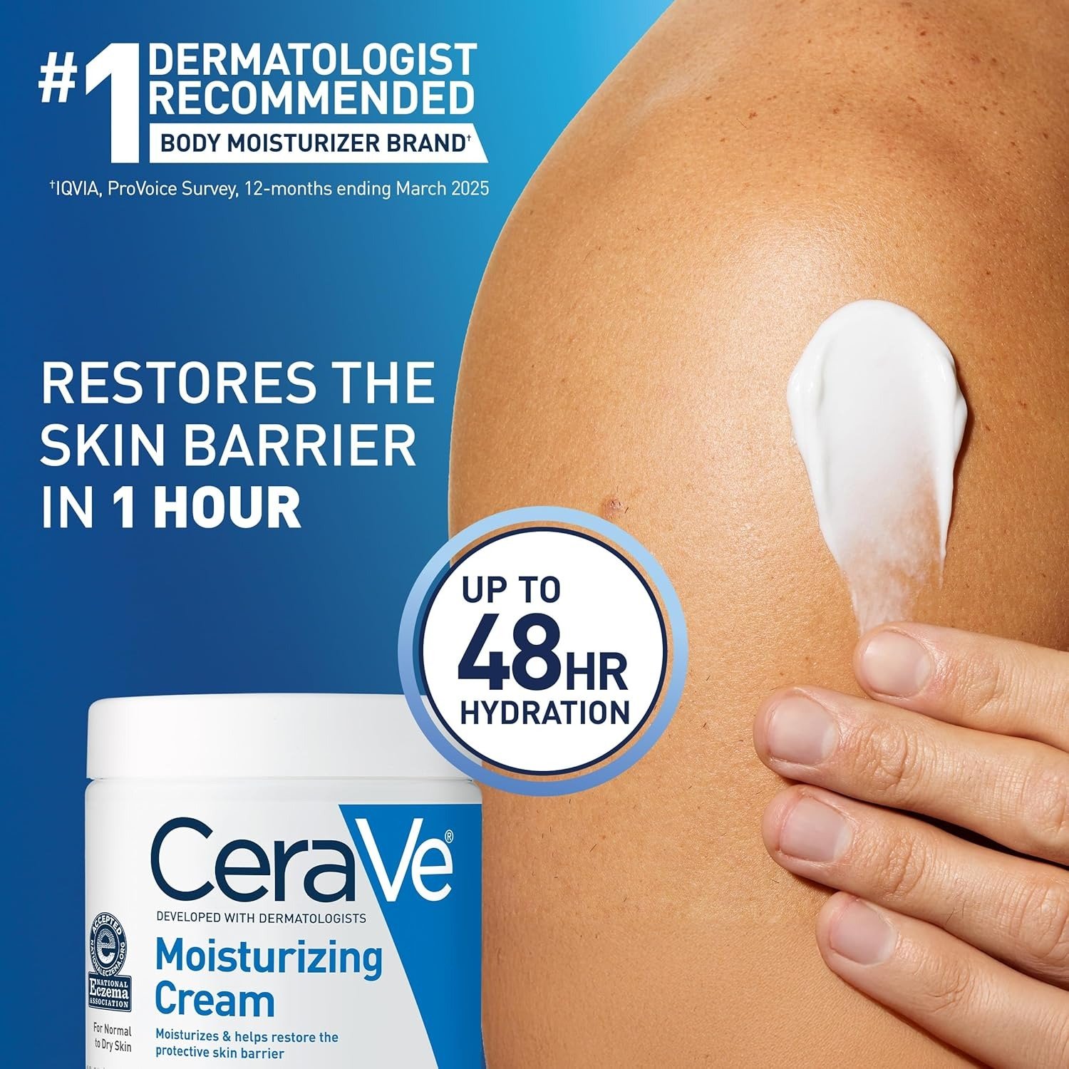 CeraVe Moisturizing Cream (16 oz / 454g) - Image 3