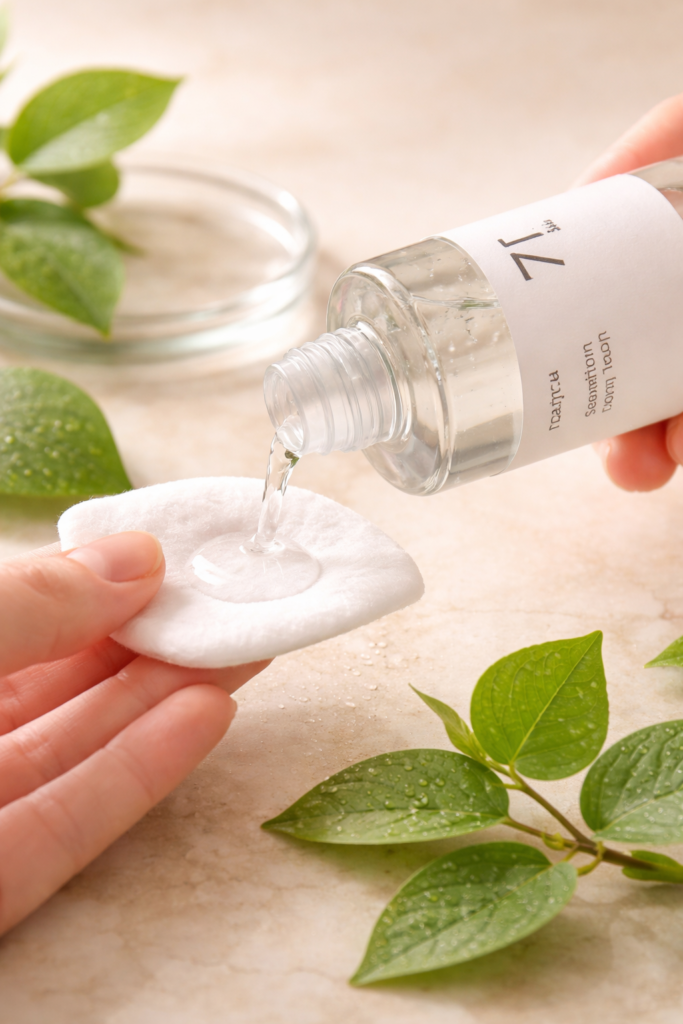  Niacinamide serum dropper releasing glowing liquid for brightening and acne marks treatment in Qatar
