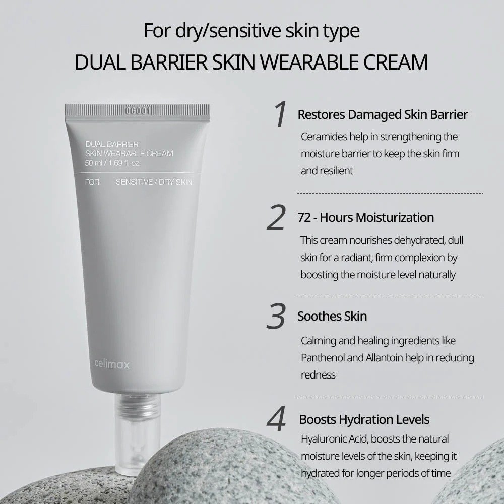 Celimax Dual Barrier Skin Wearable Cream (50ml) - Image 2