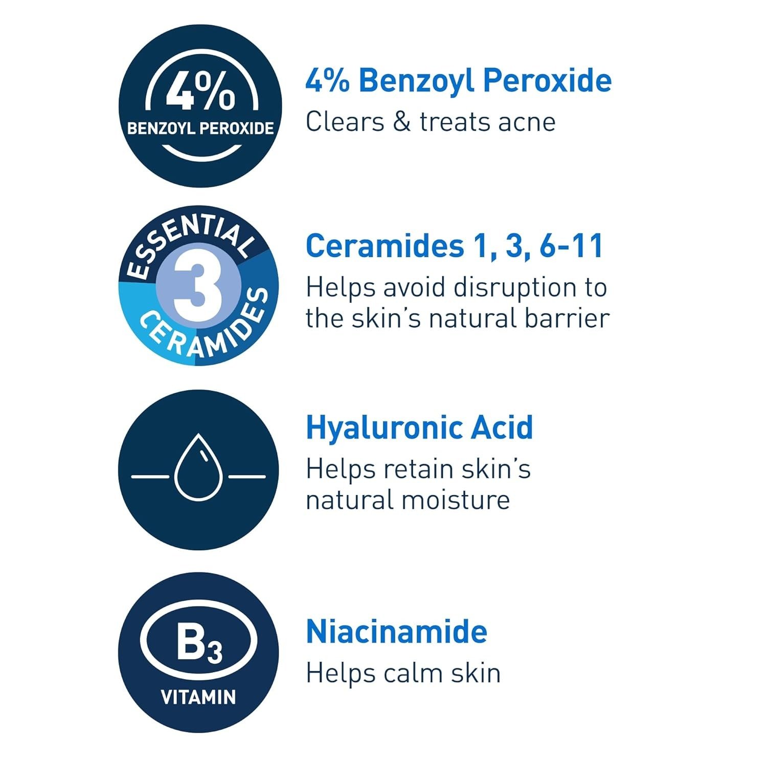 Cerave Acne Foaming Cream Wash 10% 150Ml - Image 2