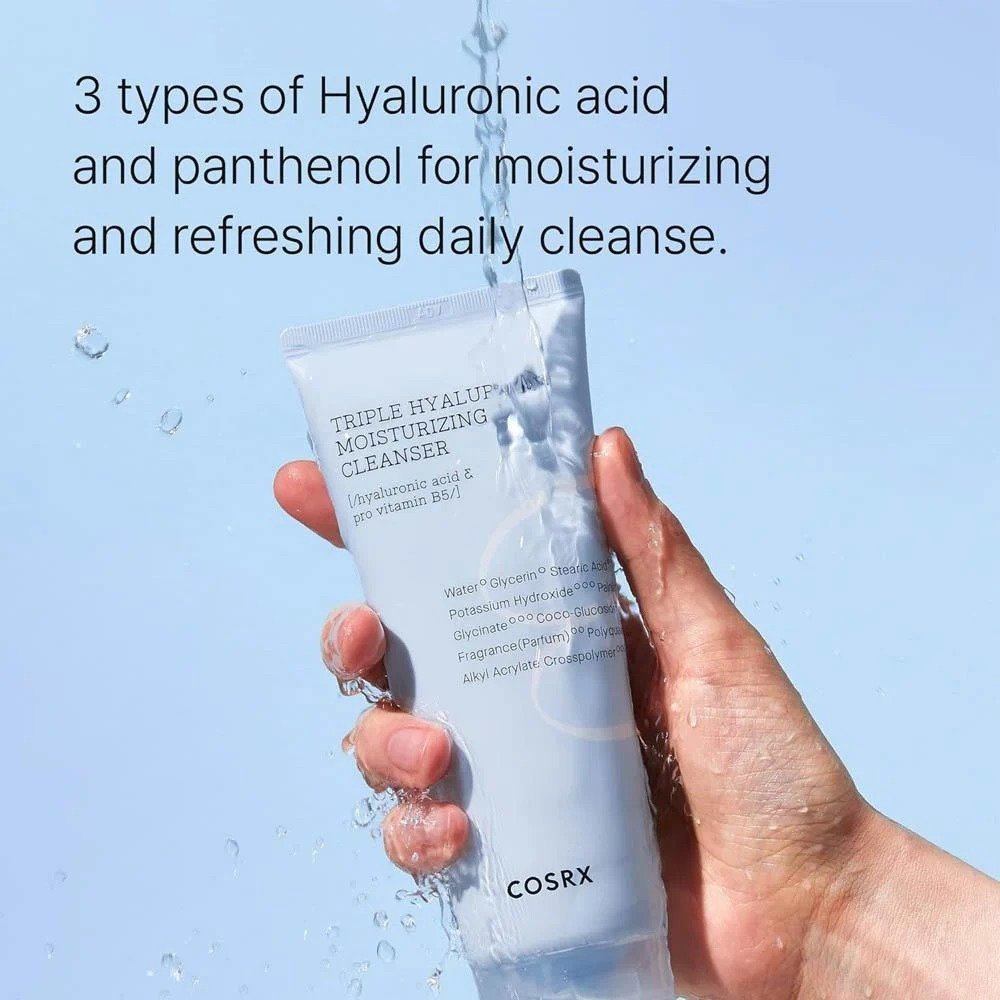 Cosrx Hydrium Triple Hyaluronic Moisturizing Cleanser (150ml) - Image 4