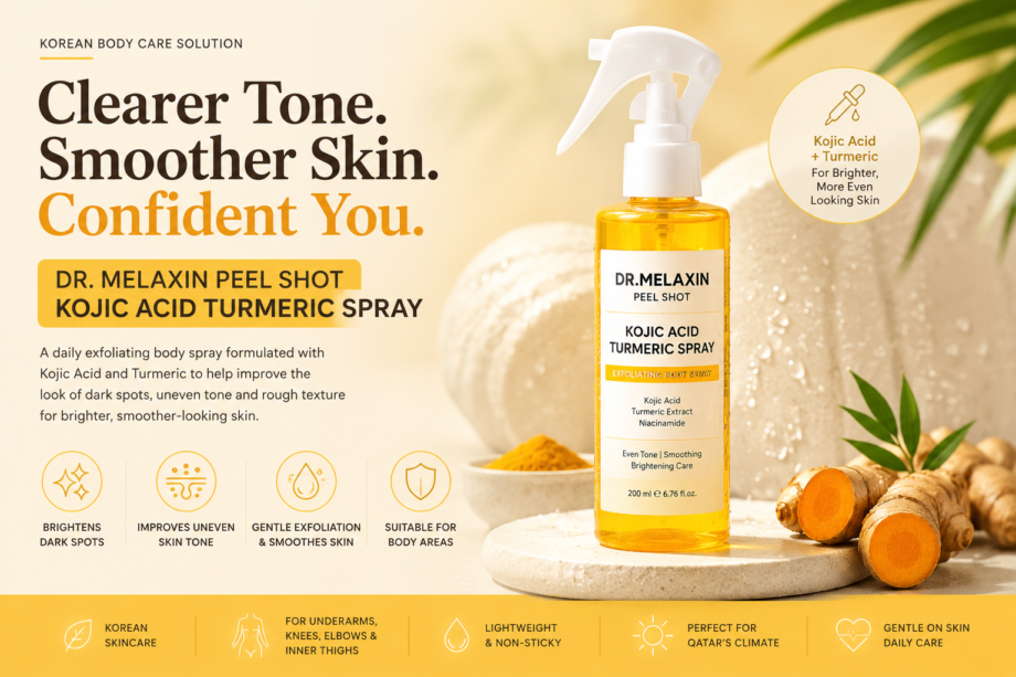 Korean Exfoliating Body Spray for Dark Spots & Uneven Skin Tone