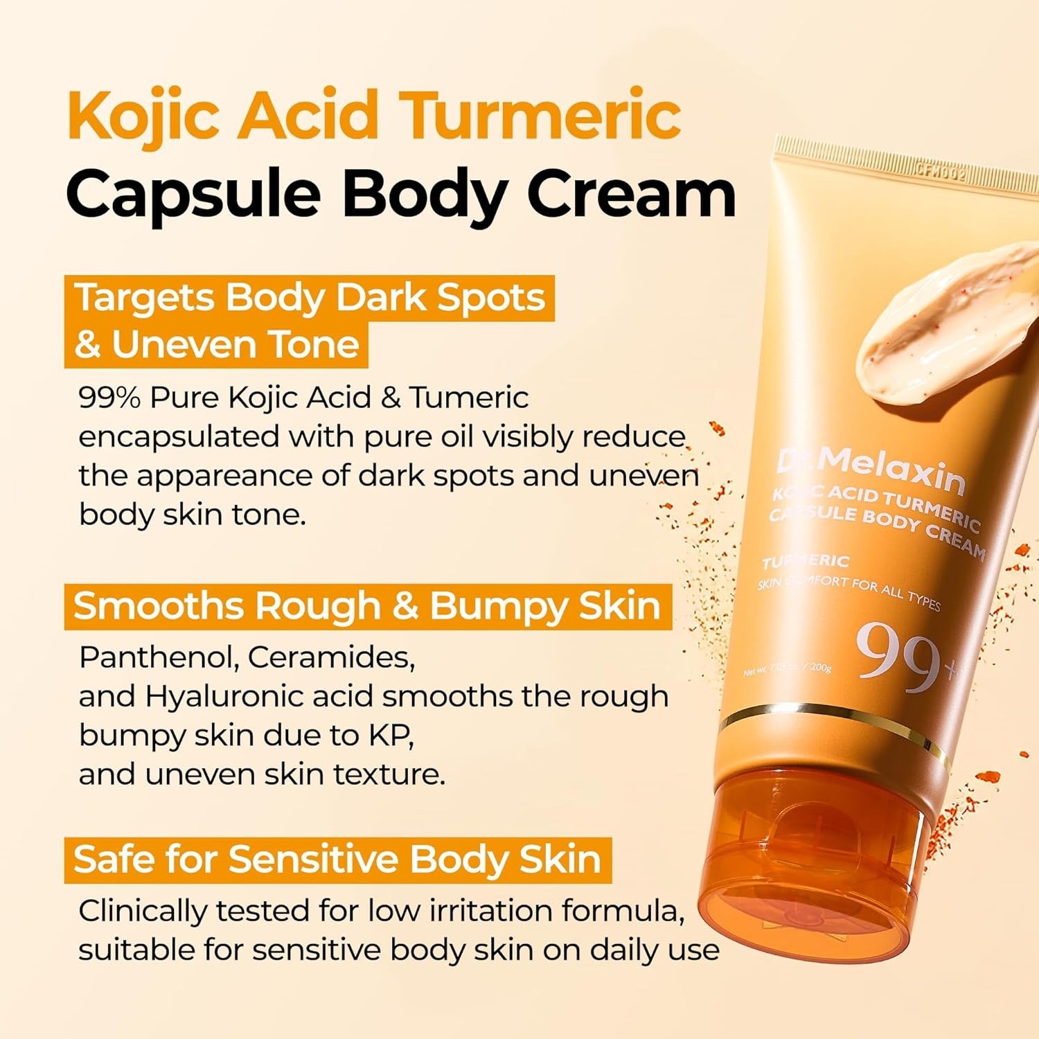 Dr. Melaxin Kojic Acid Turmeric Capsule Body Cream - Image 2