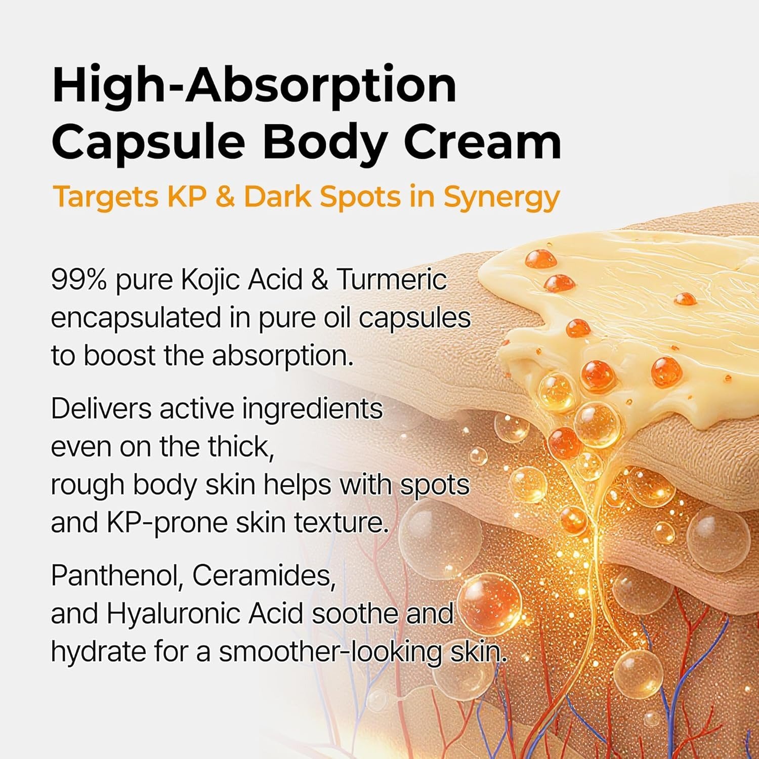 Dr. Melaxin Kojic Acid Turmeric Capsule Body Cream - Image 5