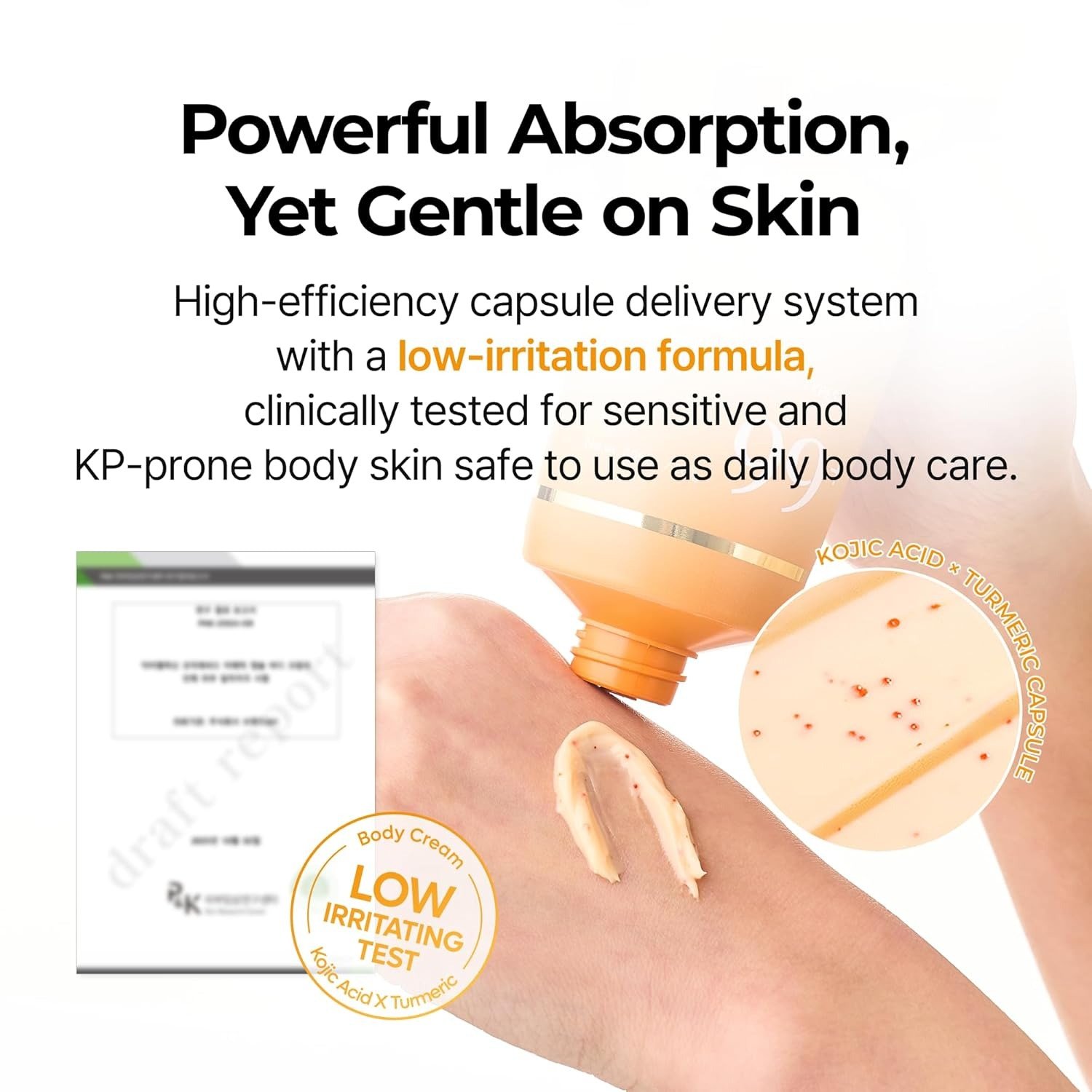 Dr. Melaxin Kojic Acid Turmeric Capsule Body Cream - Image 6