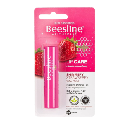 Beesline Lip Care, Shimmery Strawberry