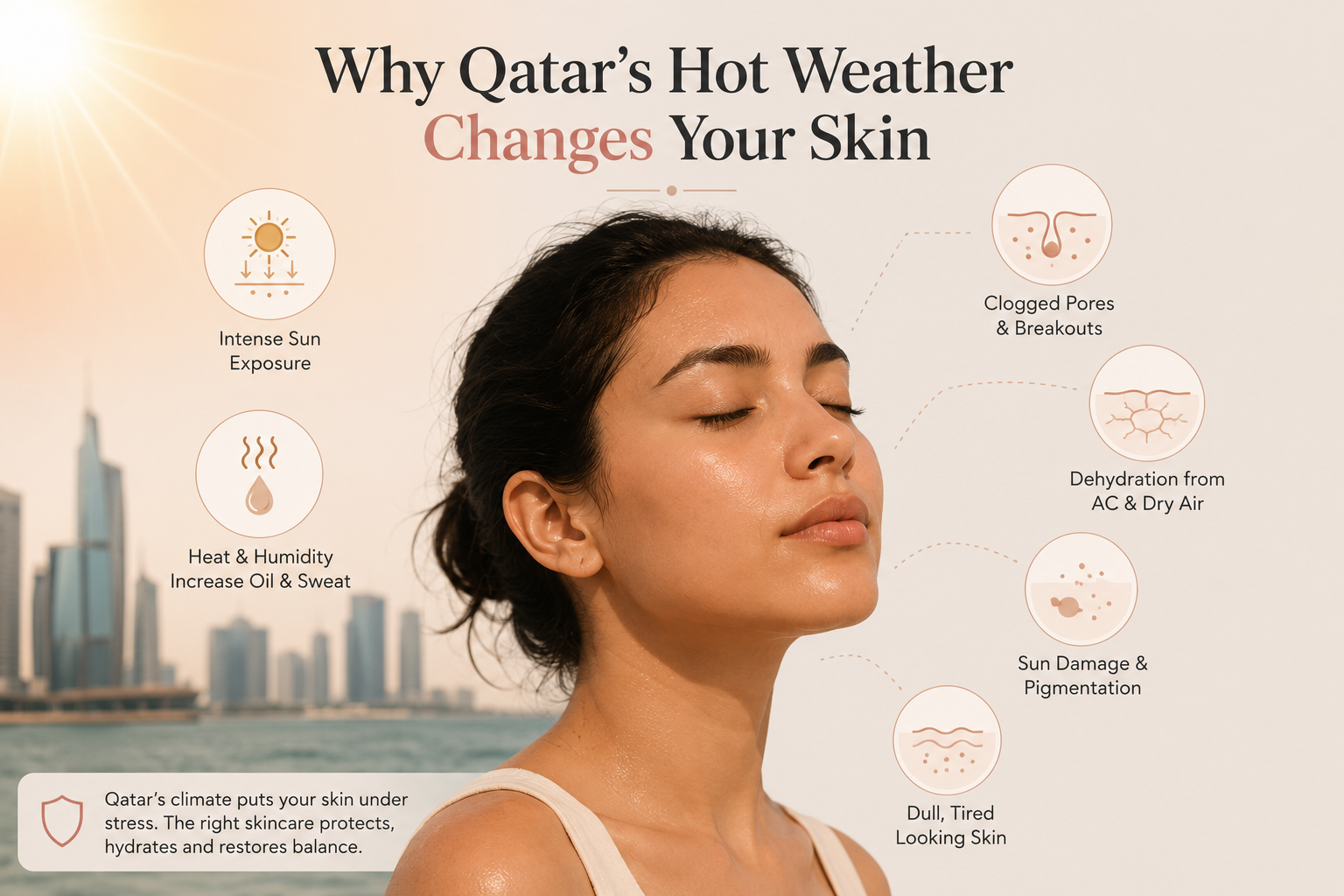 Skincare for Hot Weather: How to Protect Your Skin in Qatar’s Extreme Climate