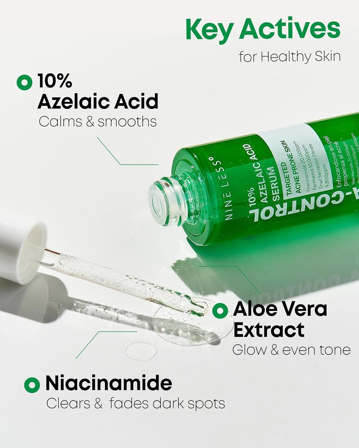 Nineless A-Control 10% Azelaic Acid Serum (30ml) - Image 3