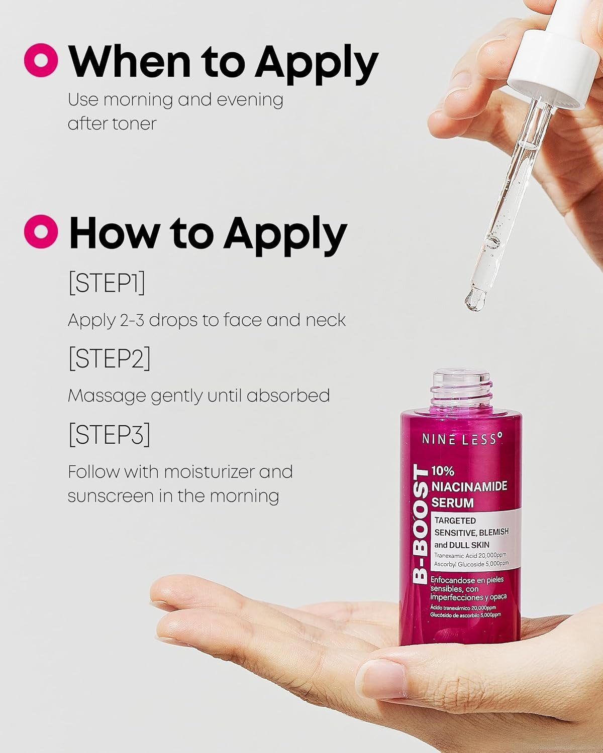 Nineless B-Boost 10% Niacinamide Serum (30ml) - Image 5