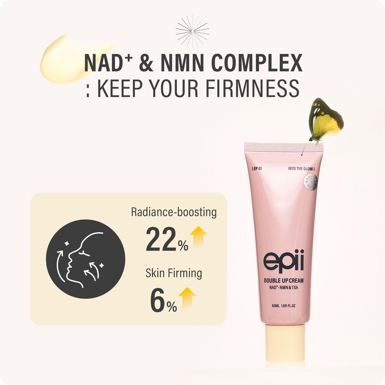 epii Double Up Cream (NAD+, NMN & TXA) 50ml - Image 4