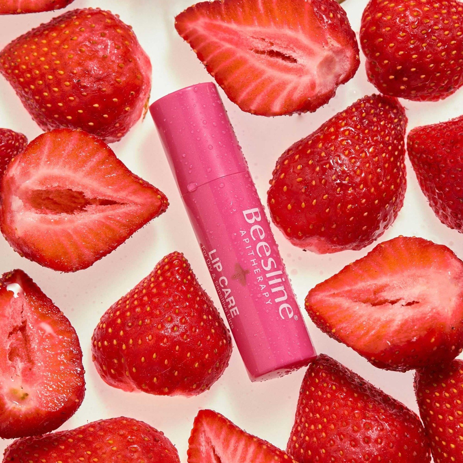 Beesline Lip Care, Shimmery Strawberry - Image 2