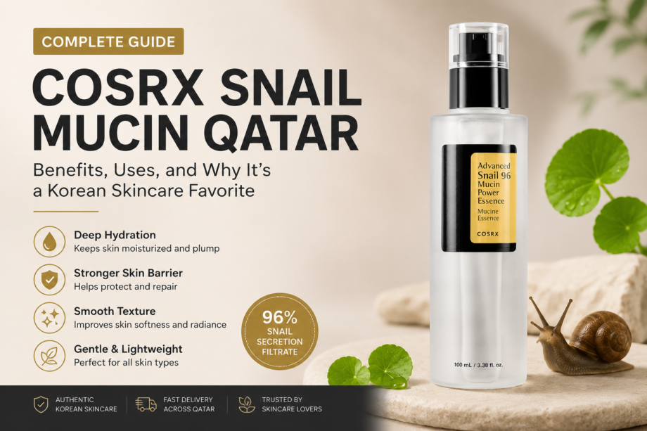 COSRX Advanced Snail 96 Mucin Power Essence with benefits for hydration, skin barrier repair, and smoother skin in Qatar's climate.