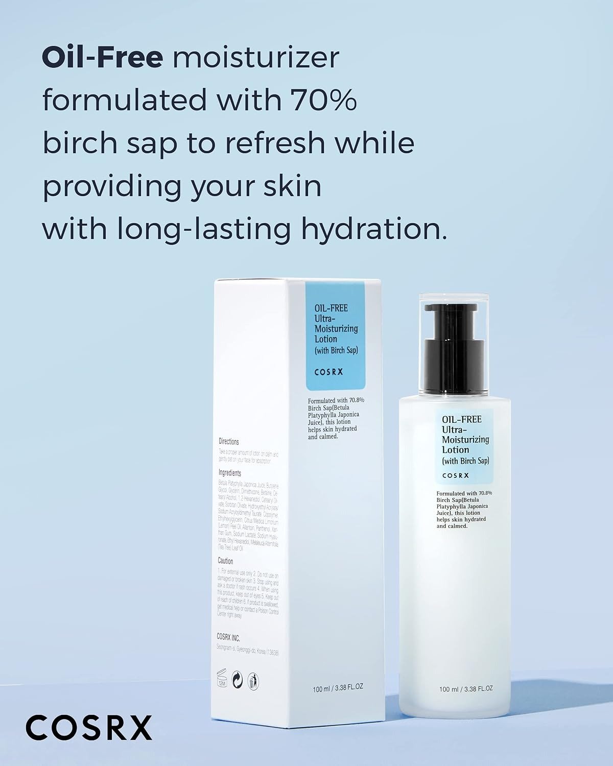 COSRX Oil-Free Ultra-Moisturizing Lotion with Birch Sap (100ml) - Image 4