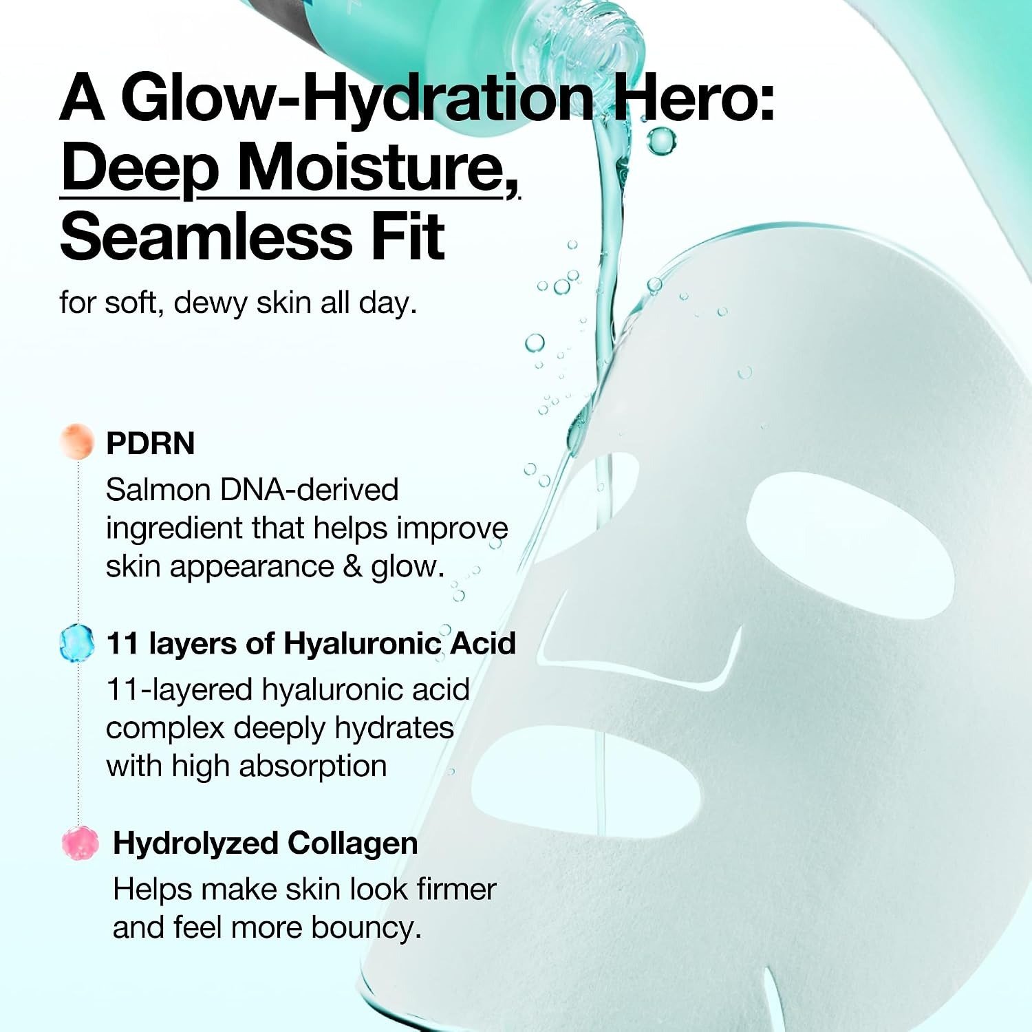 Anua PDRN Hyaluronic Acid Capsule 100 Serum Mask (23ml) - Image 5