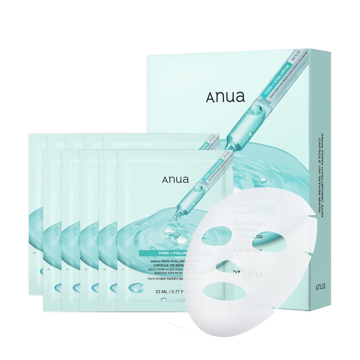 Anua PDRN Hyaluronic Acid Capsule 100 Serum Mask (23ml) - Image 7