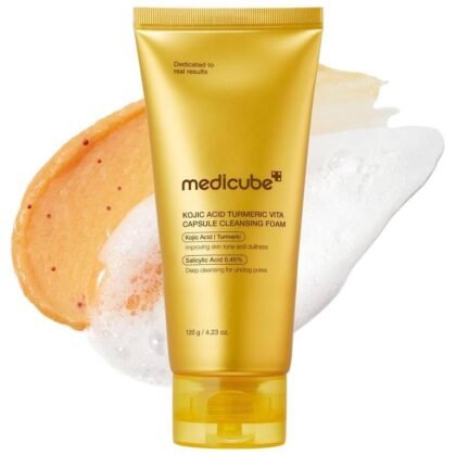 Medicube Kojic Acid Turmeric Vita Capsule Cleansing Foam (120g)