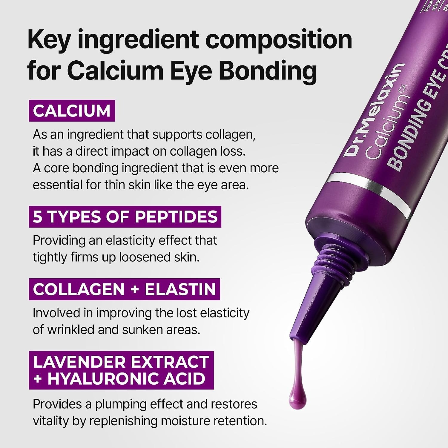 Dr. Melaxin Calcium Bonding Eye Cream (15g) - Image 2