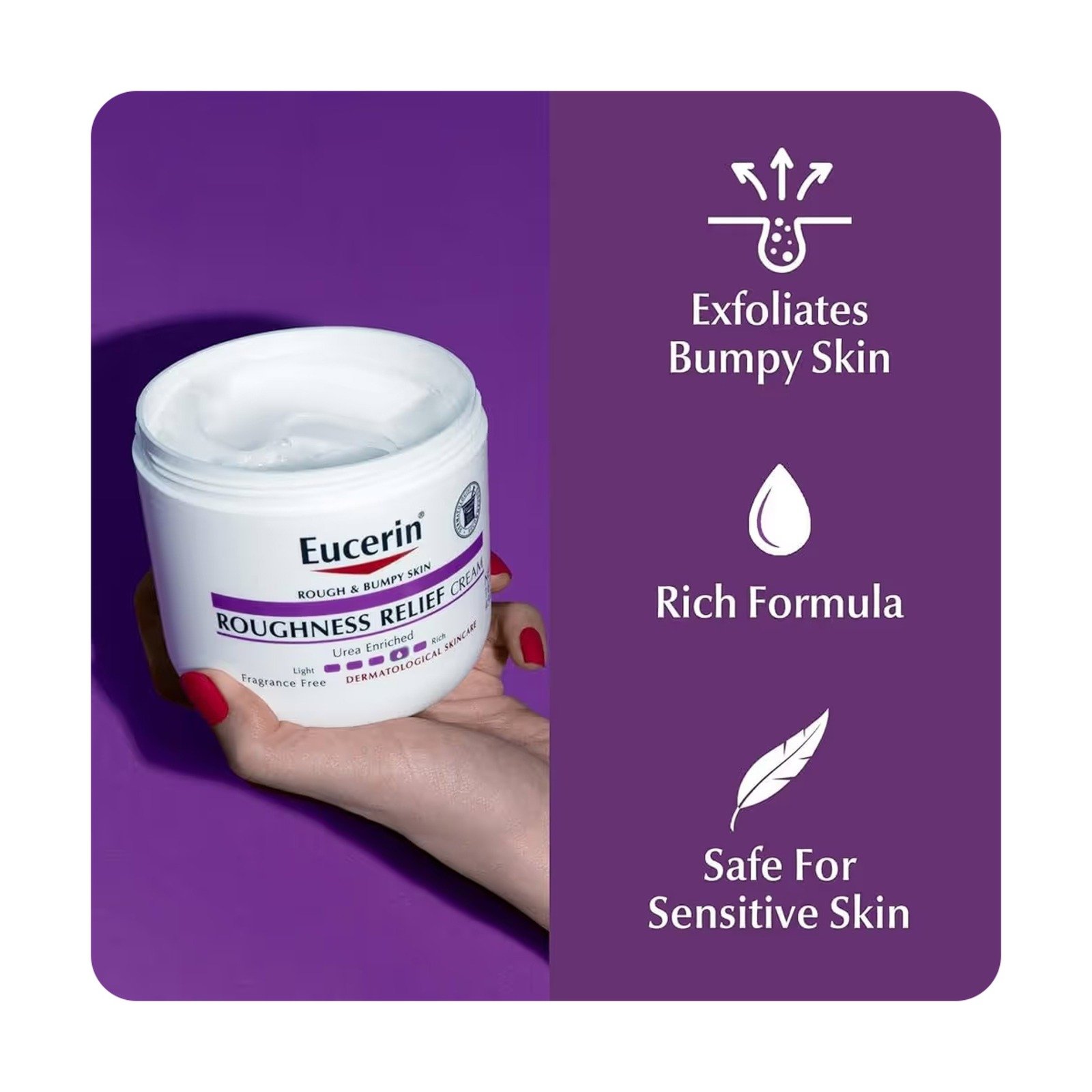 Eucerin Roughness Relief Cream (454g / 16 oz) - Image 2