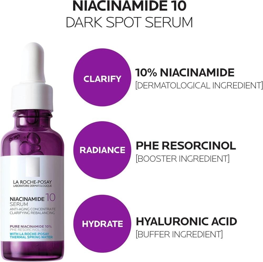 La Roche Posay Niacinamide 10% Pure Serum for Dark Spots - Image 3