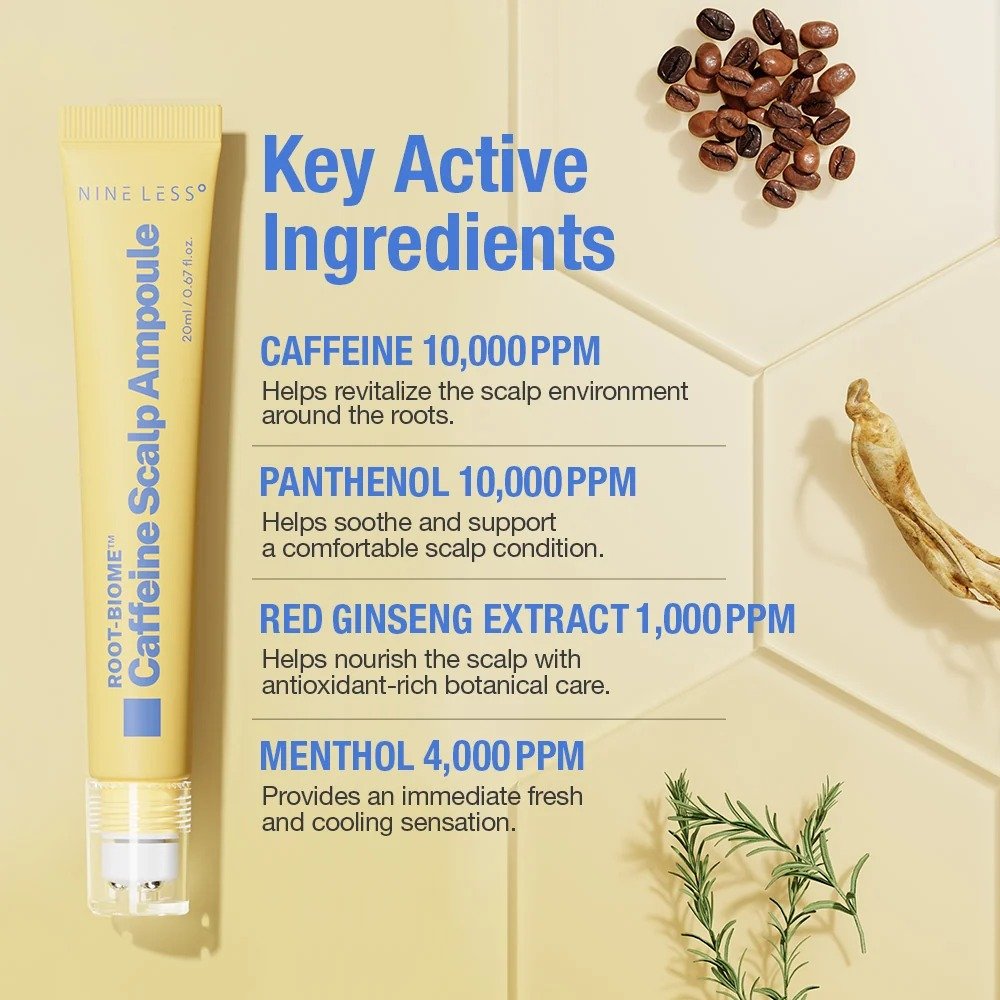 Nineless Root-Biome™ Caffeine Scalp Ampoule 20ml - Image 3