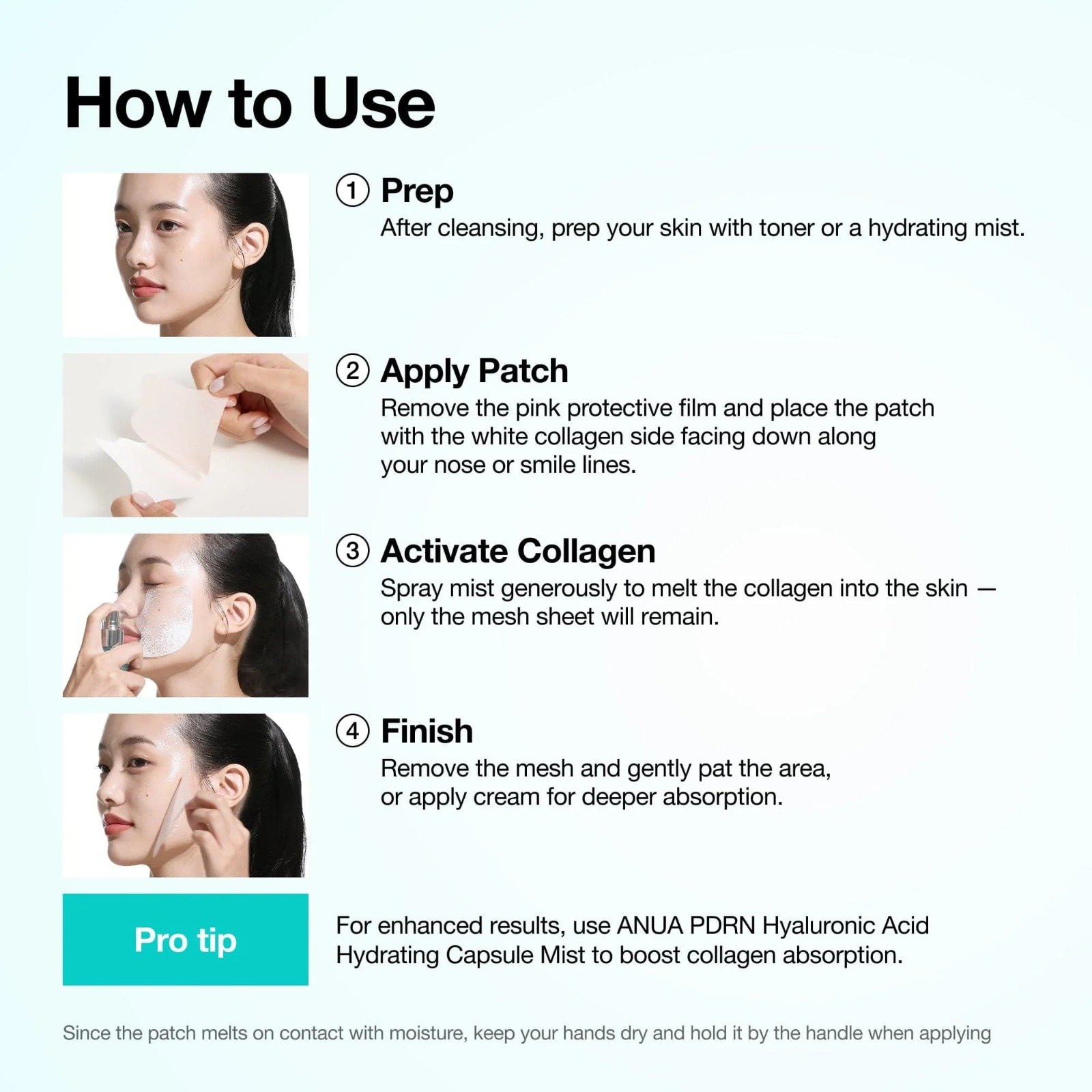 Anua PDRN Collagen Melting Patch For Glass Skin (4EA) - Image 4