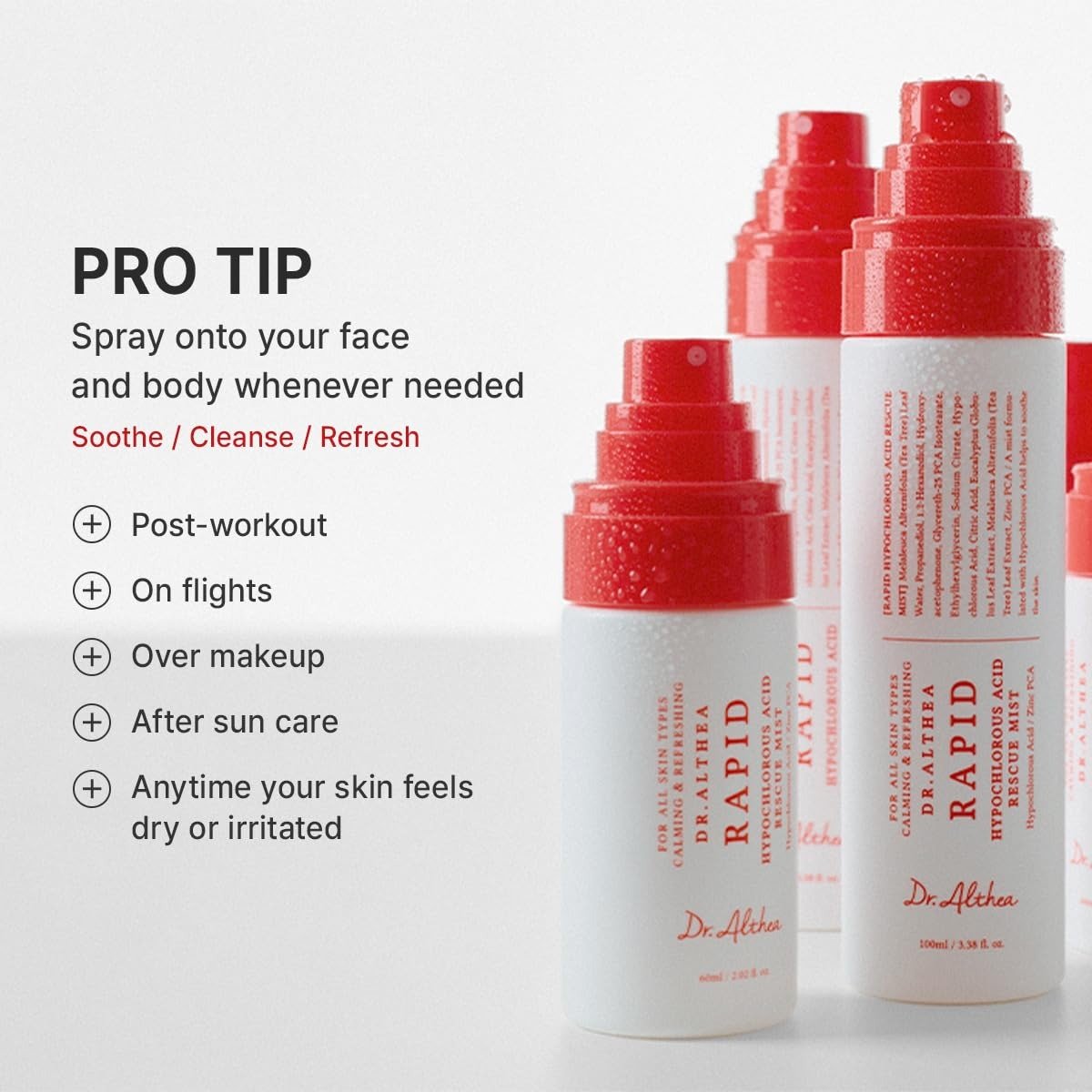 Dr. Althea Rapid Hypochlorous Acid Rescue Mist (100ml) - Image 2