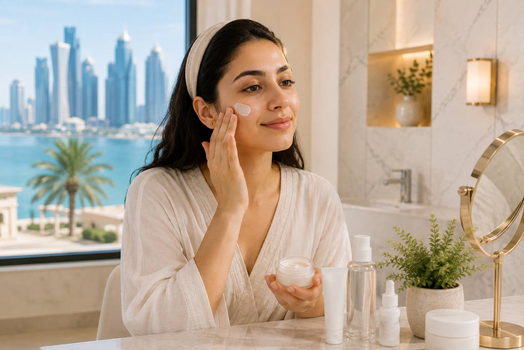 moisturizer for sensitive skin Qatar daily skincare routine